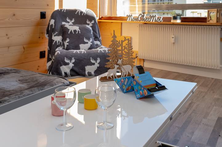 Estudio entero, Apartamento «L'Alt-Aillon» con vistas a la montaña y balcón in Aillon-le-Jeune, Chambéry region