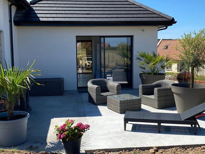 Gîte pour 2 personnes, avec Terrasse ainsi que Jardin et Vue à Peuplingues
