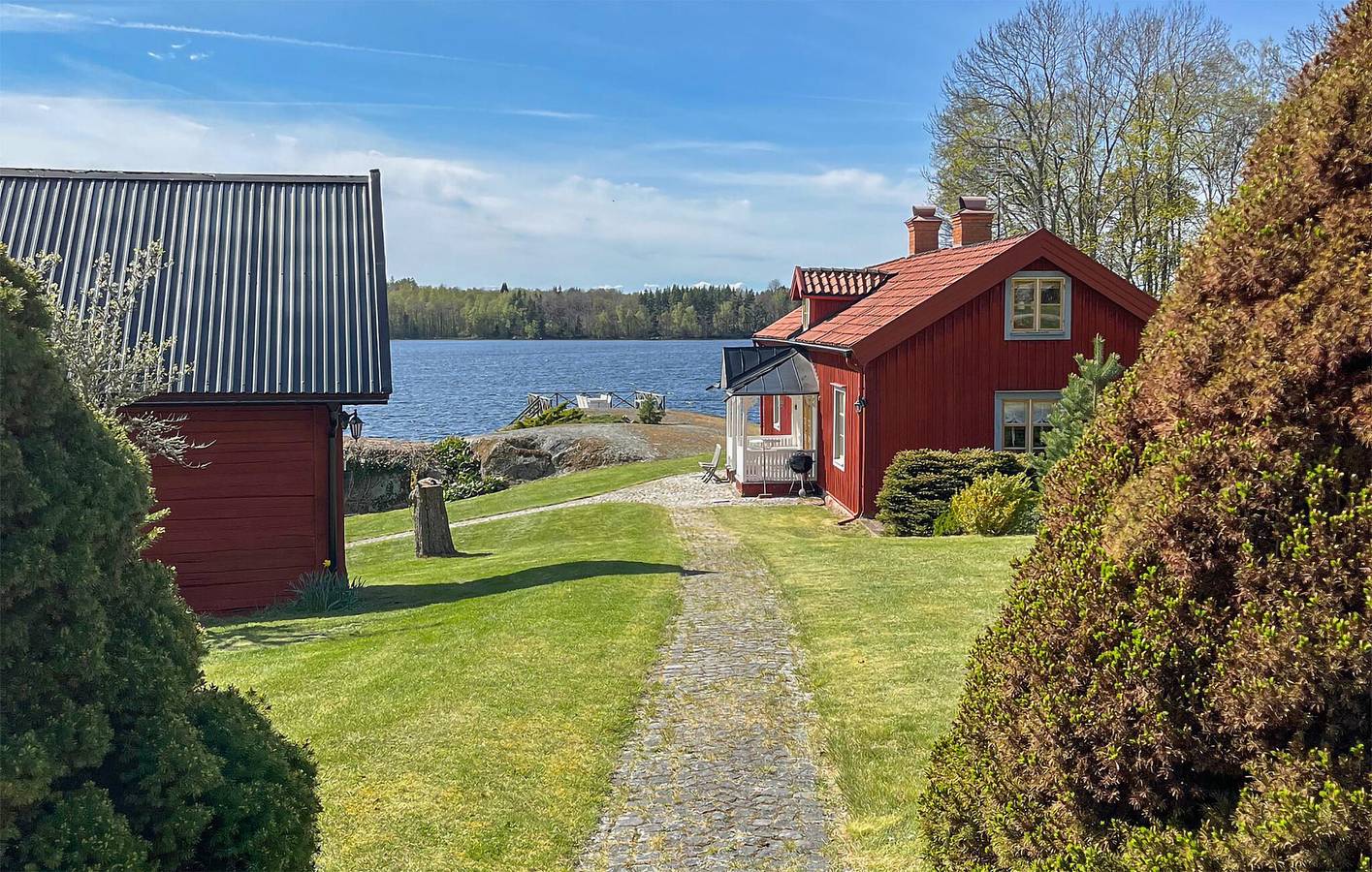 Ferienhaus für 7 Personen mit Seeblick in Boxholm kommun, Sommen