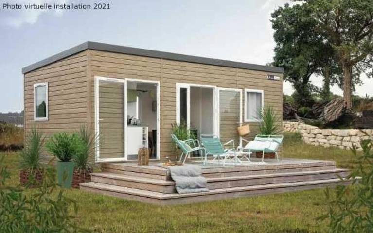 Camping pour 4 personnes, avec Terrasse à Barjac