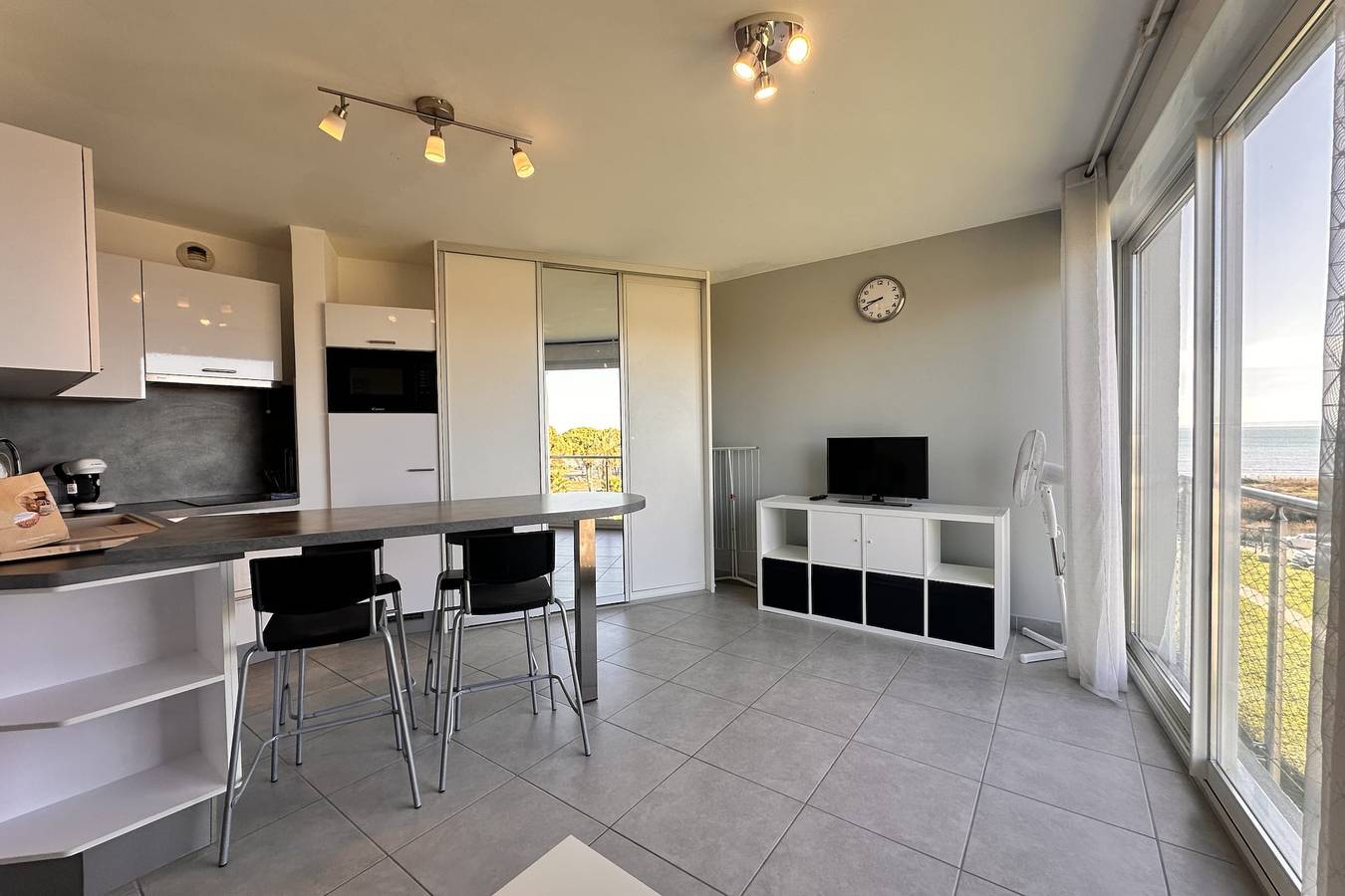 Entire apartment, Les pieds dans le sable:  Appartement Vue Mer 1 chambre 1 cabine in Le Grau-du-Roi, Côte d'Améthyste