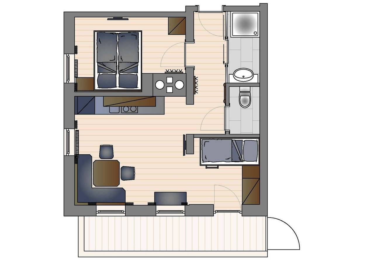 Ganze Ferienwohnung, Appartement "Glücksgenuss" 1 bis 4 Personen in Mühlbach am Hochkönig, Ski Amadé