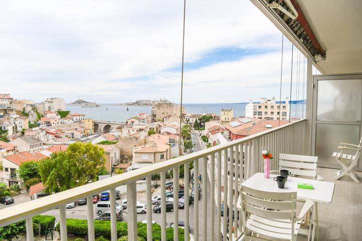 Appartement de vacances pour 4 personnes, avec Balcon et Terrasse