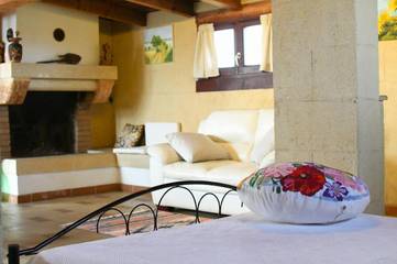 Gîte pour 3 personnes, avec terrasse et vue à Miggiano