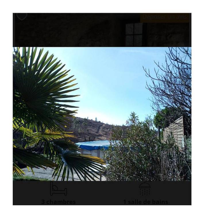 Gîte pour 6 personnes, avec vue ainsi que jardin et piscine, animaux acceptés à Vinezac - 3