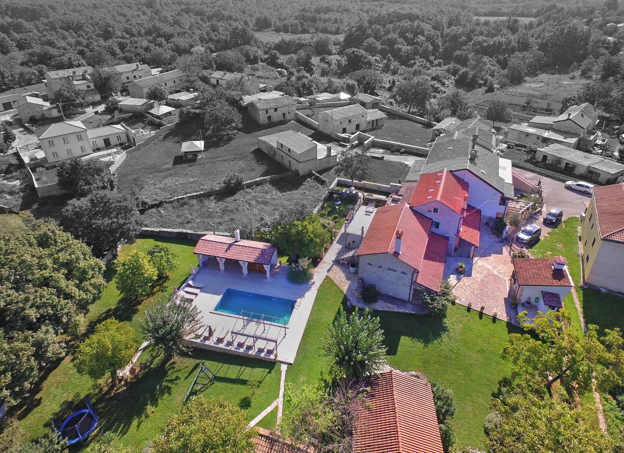 Ferienhaus für 16 Personen mit Pool in Rajki, Südküste Istrien