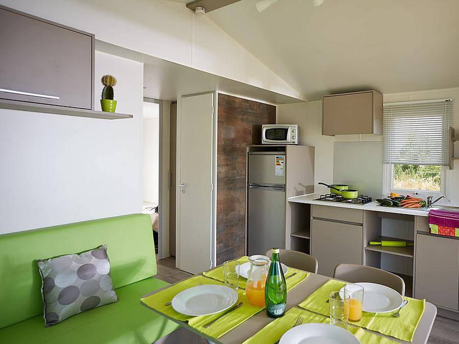 Village Tropical Sen-Yan - Mobilhome 6 personnes - Mobil home 3 chambres 6 personnes in Mézos, Côte d’Argent