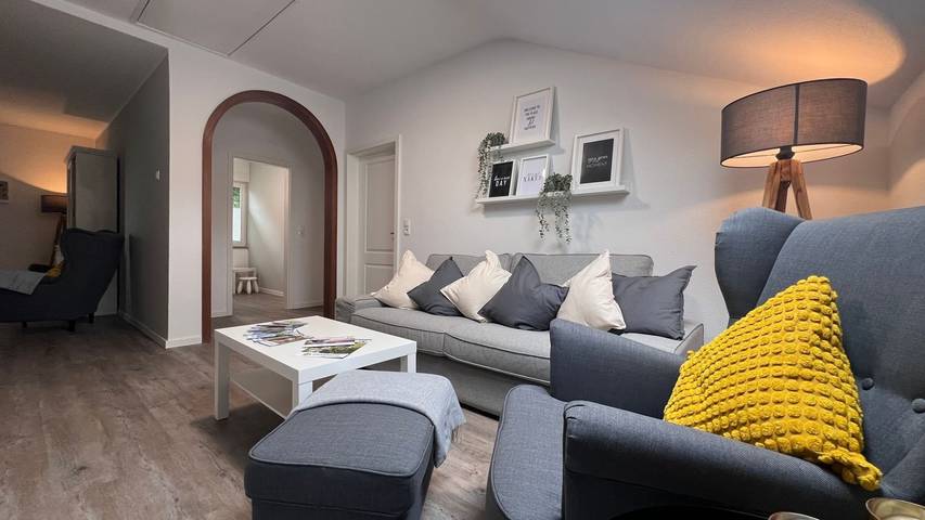 Ferienwohnung für 6 Personen, mit Ausblick und Garten