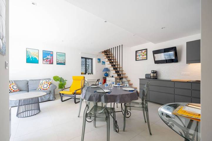 Gîte pour 5 personnes, avec jardin et balcon dans Port De La Pointe Rouge Marseille