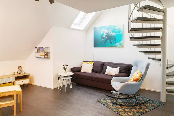 Ferienwohnung für 4 Personen, mit Balkon in Markelfingen