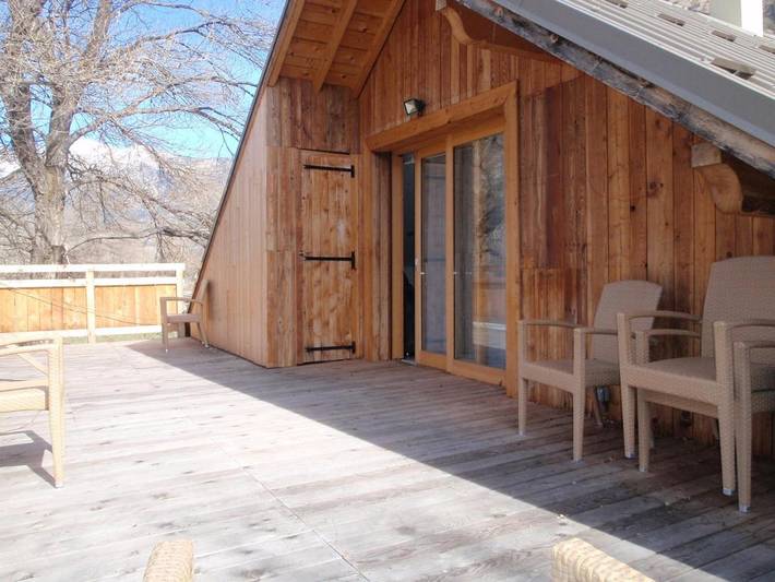 Gîte pour 5 personnes, avec terrasse et vue à Saint-Clément-sur-Durance