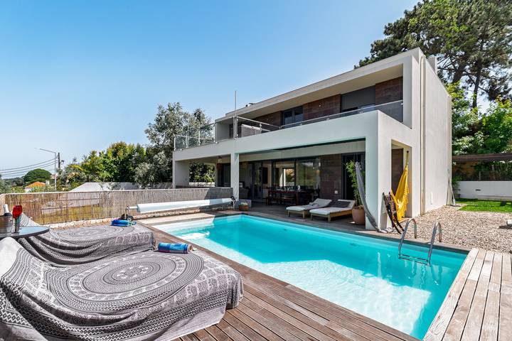 Casa de Vacaciones 'Casa Praia Do Meco' con Piscina Privada, Terraza Privada y Wi-Fi in Praia do Meco, Sesimbra (Castelo)