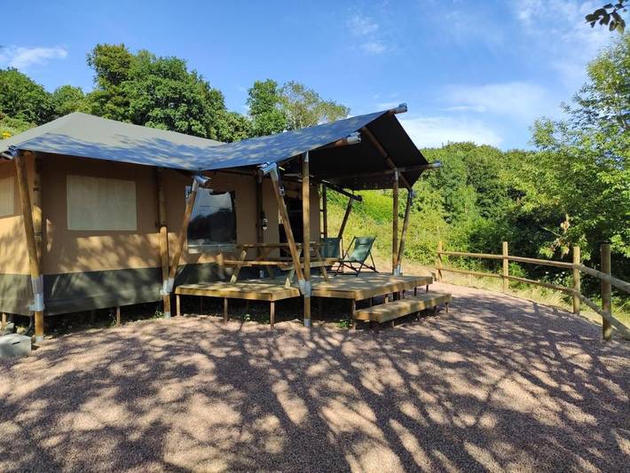 Tente pour 6 personnes, avec jardin et vue ainsi que vue sur le lac et terrasse en Seine-Maritime - 3