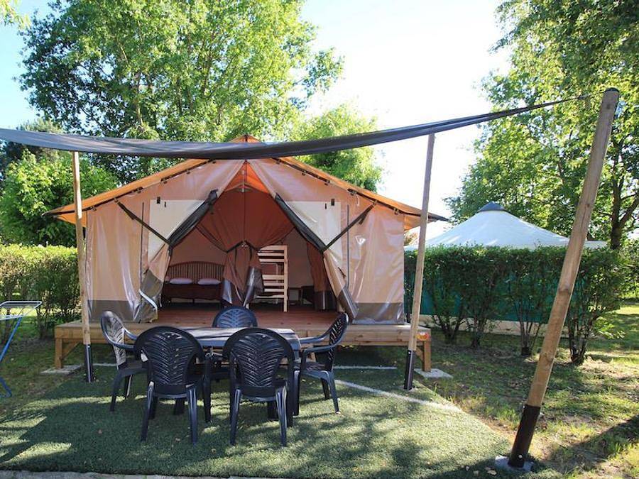 Camping La Sole - Wohnzelt auz holz 5 personen - Family Ohne Sanitäranlagen in Puybrun, Lot