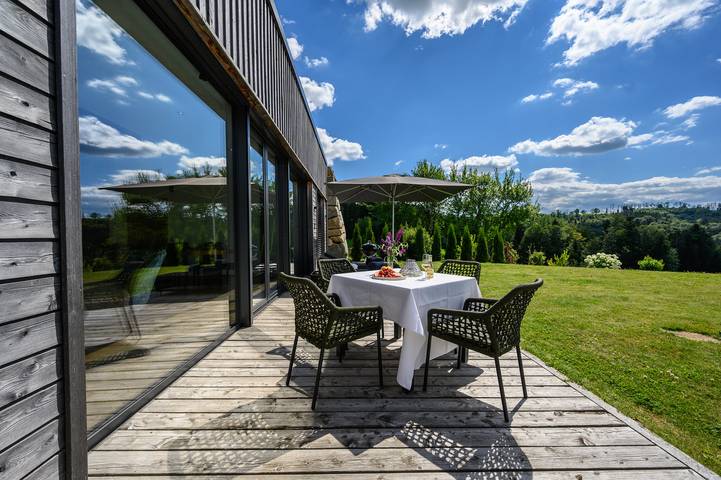 Ferienhaus für 4 Personen, mit Sauna und Whirlpool sowie Garten in Breitenberg