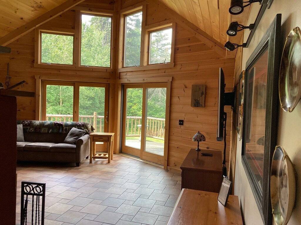 Cozy Vermont Log Cabin Chalet Only Minutes from Jay Peak in Jay Peak