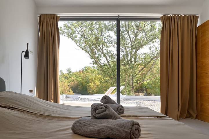 Neue 2017 Luxus Moderne Meerblick Villa Mit Privatem Pool In Klimno ***** in Komoriška, Klimno