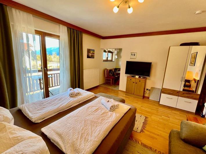 Ferienwohnung für 4 Personen, mit Seeblick und Terrasse sowie Ausblick, mit Haustier am Pressegger See - 4