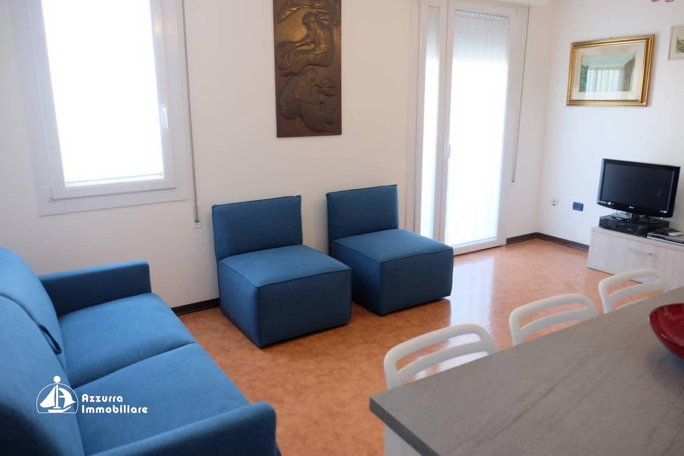 Ganze Wohnung, Appartement „Residence Vera Cruz 401“ mit Meerblick, Gemeinschaftspool und privater Terrasse in Lido di Jesolo, Jesolo