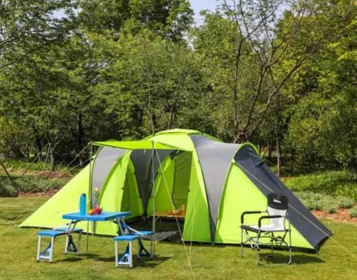 Tente pour 6 personnes, avec vue