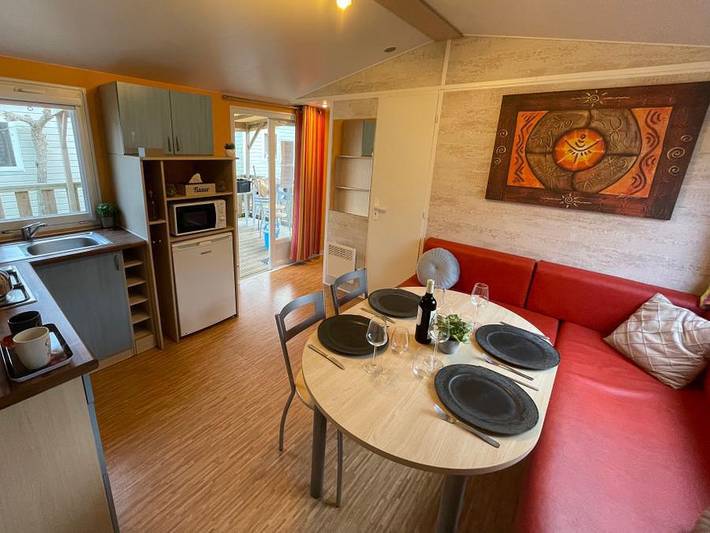 Mobil home pour 5 personnes, avec bassin pour enfant à Grayan-et-l'Hôpital - 3