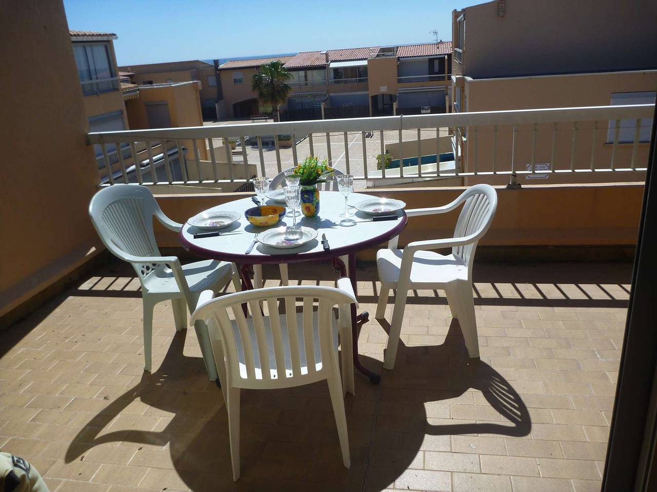Ganze Wohnung, Apartment für 4 Personen mit Meerblick und Parkplatz, Haustiere erlaubt in Marseillan-Plage, Marseillan