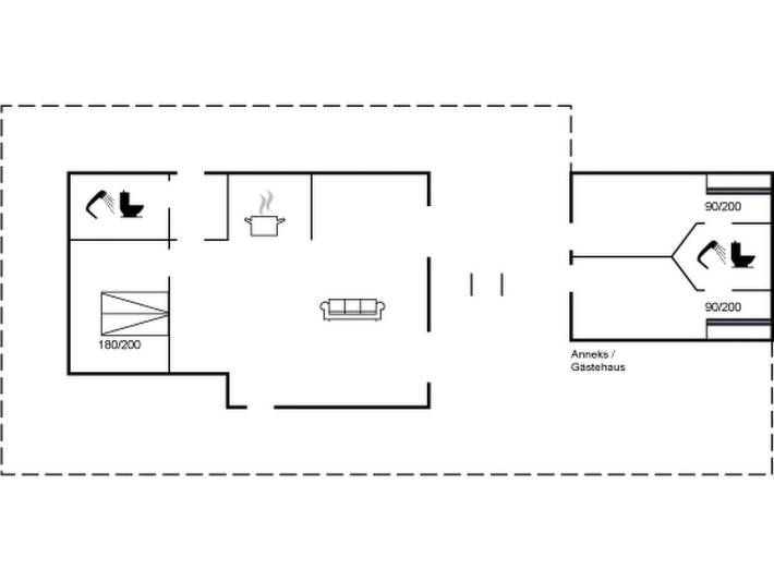 Ferienhaus für 6 Personen, mit Terrasse, mit Haustier in Grønninghoved Strand - 2