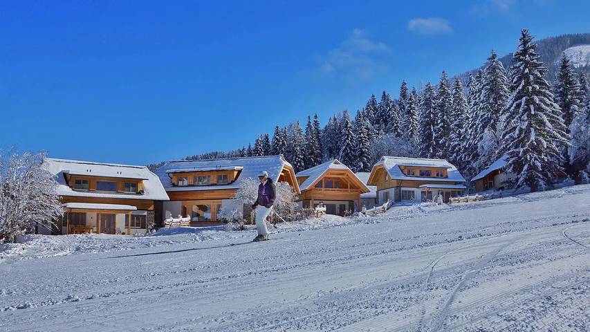 Hütte für 6 Personen, mit Sauna und Whirlpool sowie Garten und Balkon in Bad Kleinkirchheim
