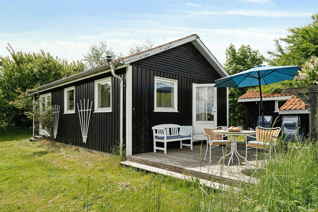 Ferienhaus mit Blick auf die Hügel von Mols in Skødshoved, Knebel