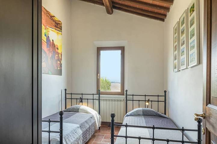 Privates toskanisches Landhaus für 8 Personen mit privatem Pool in San Giovanni d'Asso, Montalcino