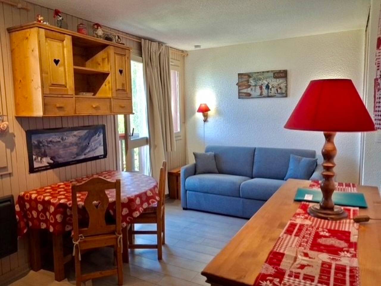 Estudio entero, Estudio renovado cerca de las pistas con balcón y rincón en la montaña in Bellentre, La Plagne-Tarentaise