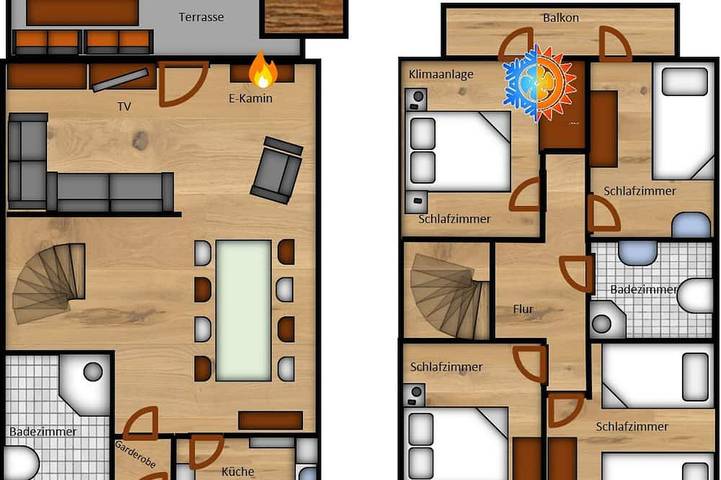 Ferienhaus für 7 Personen, mit Garten und Sauna, mit Haustier