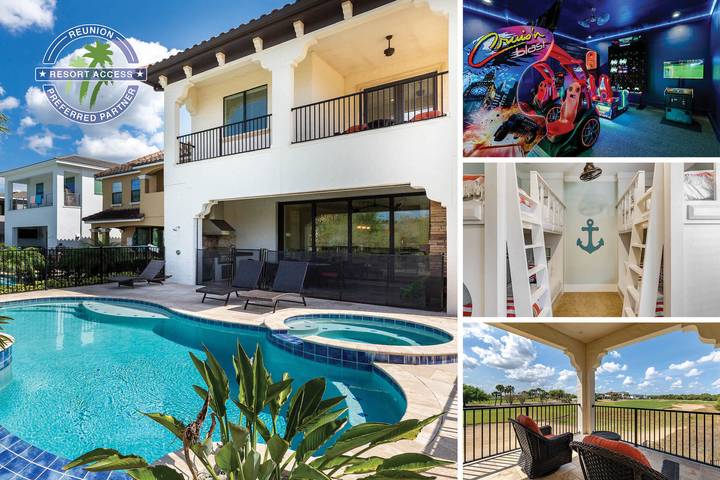 Vacation rental for 14 people, with pool and children pool in Disney Orlando