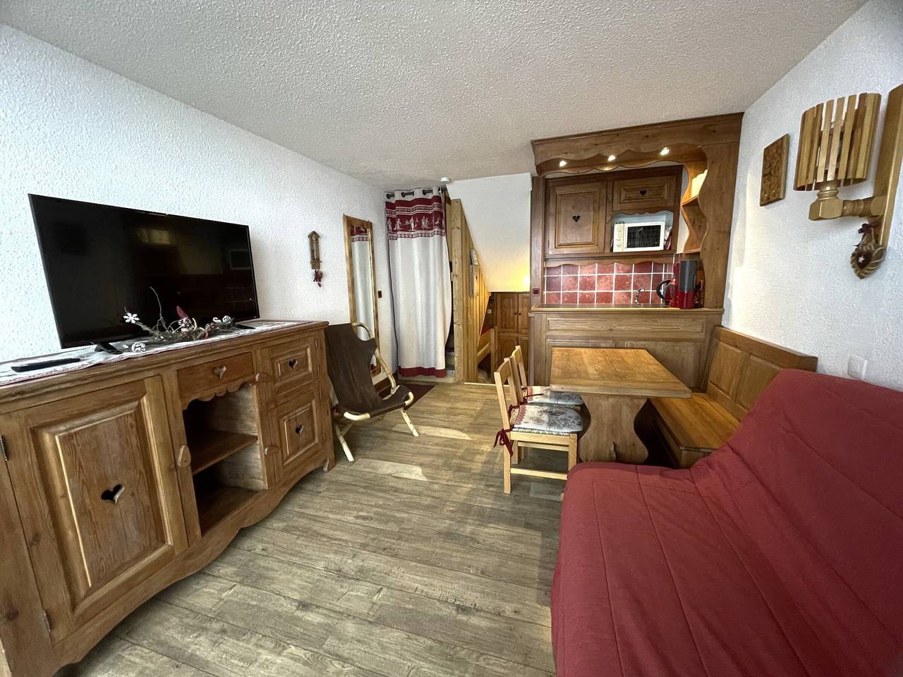 Ganzes Studio, Duplex-Studio für 4 Personen mit Balkon, Brelin, Les Menuires in Les Menuires, Saint-Martin-de-Belleville