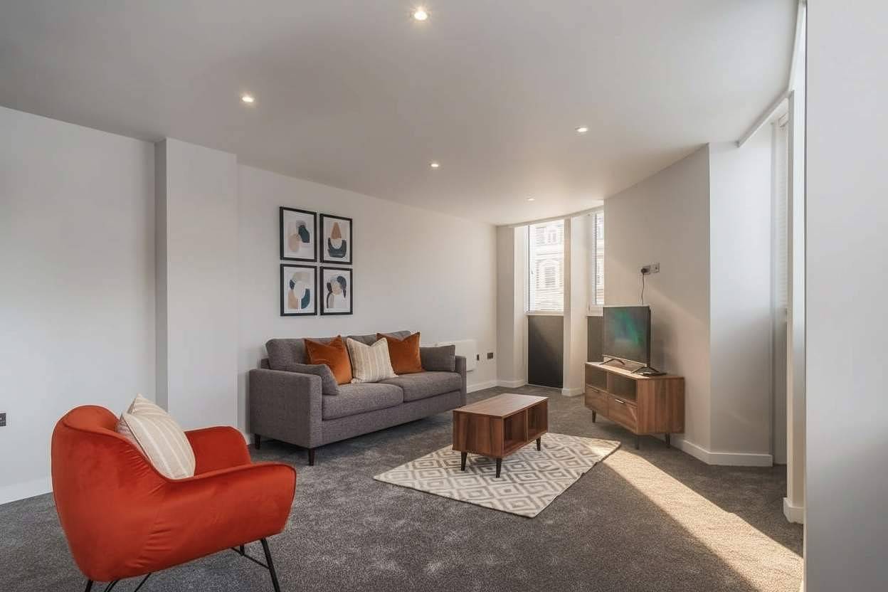 Ganze Wohnung, Bright & Modern 2-Bed Flat in Liverpool Centre + Parking in Liverpool, Merseyside