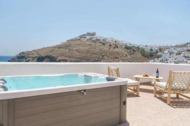 Maison de vacances pour 4 personnes, avec jardin ainsi que balcon et jacuzzi