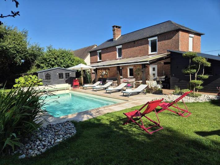 Location de vacances pour 8 personnes, avec piscine ainsi que jardin et jacuzzi à Saint-Philbert-des-Champs - 3