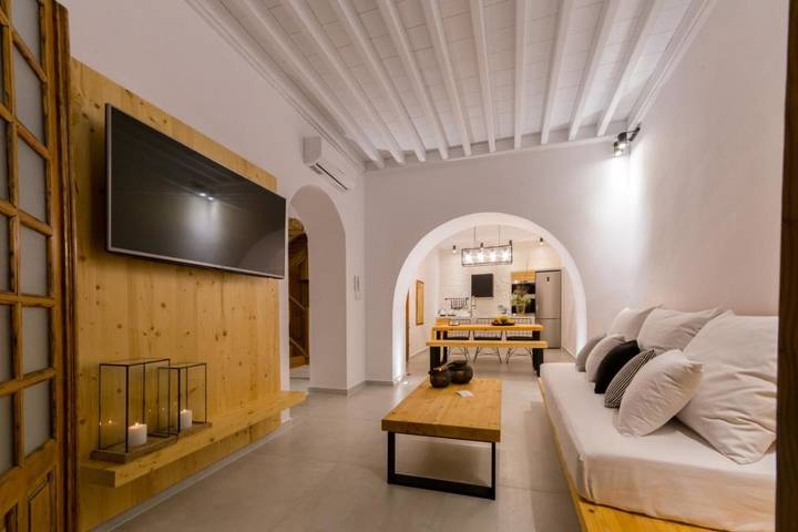 Apartamento para 6 personas, con vistas y terraza en Lindos