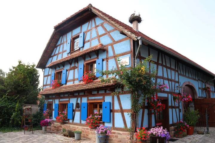 Gîte pour 4 personnes, avec terrasse et vue à Sarre-Union