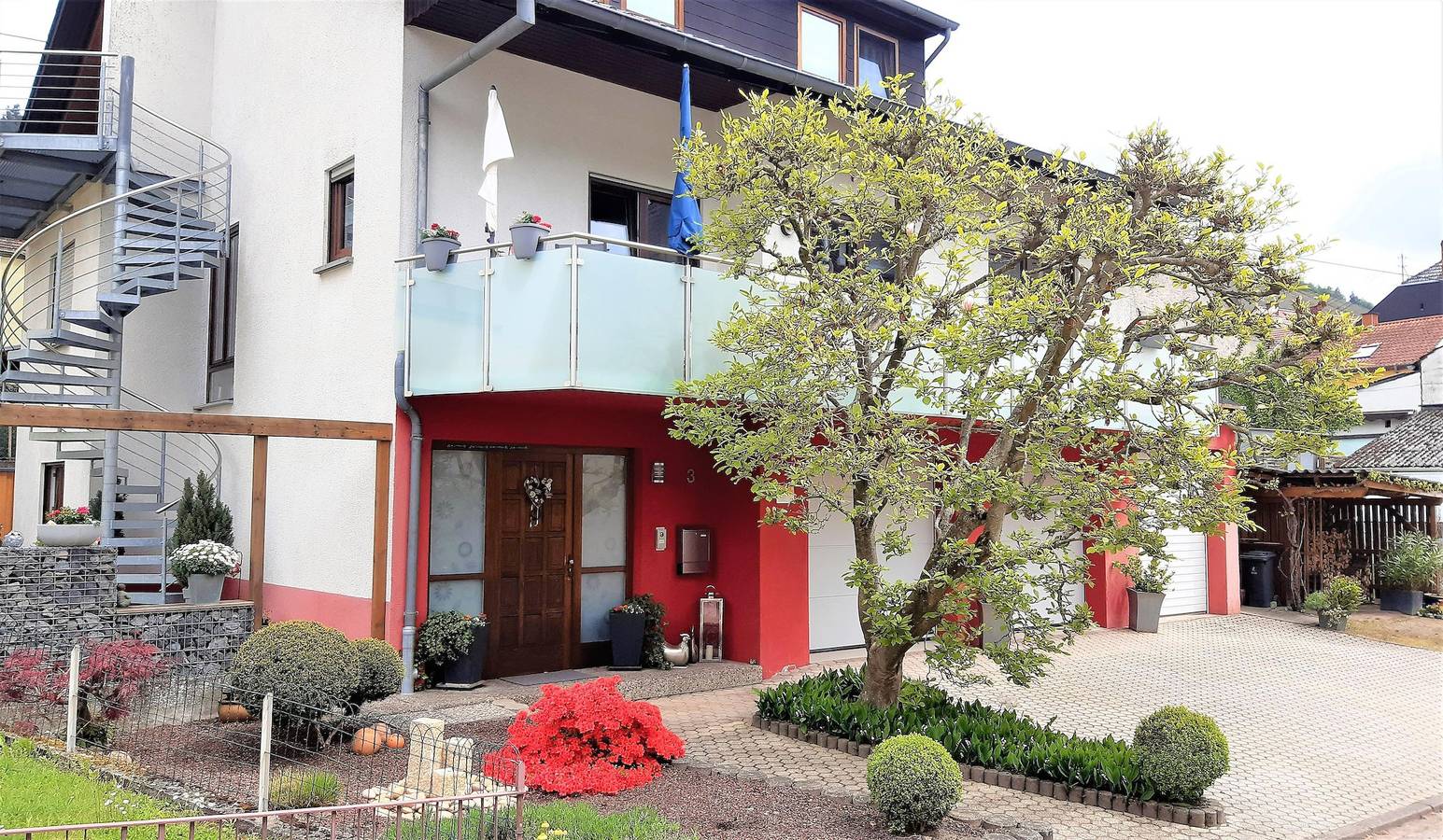 Entire holiday apartment, Apartment, shower or bath, toilet, balcony in Ockfen, Landkreis Trier-Saarburg