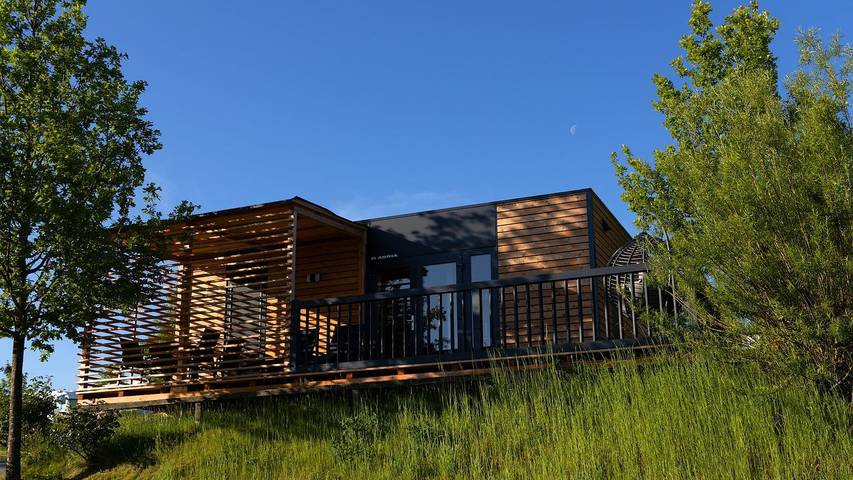 Camping für 6 Personen, mit Pool und Sauna sowie Terrasse in Bayern