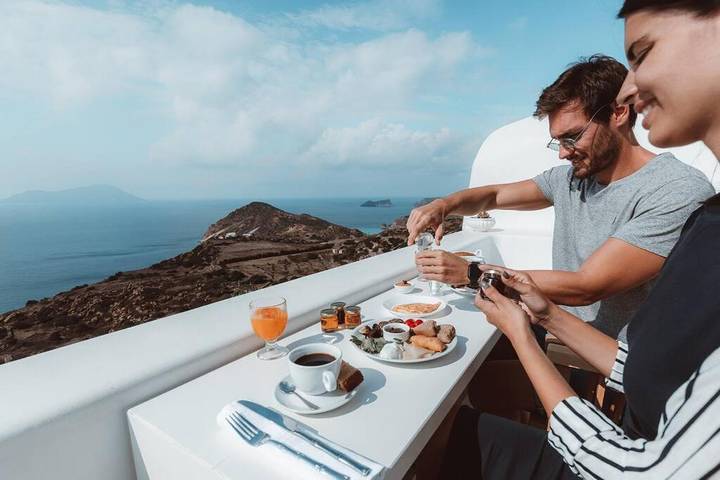 Villa pour 2 personnes, avec terrasse et vue dans Milos - 2