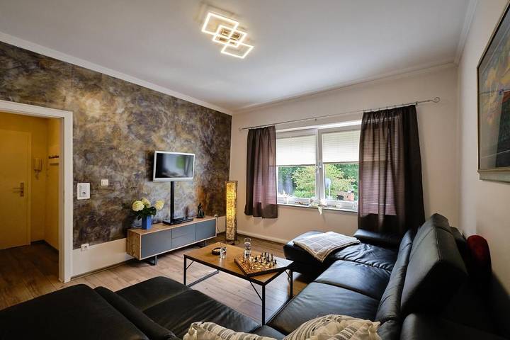 Ferienwohnung für 3 Personen, mit Terrasse und Garten sowie Ausblick in Bottrop