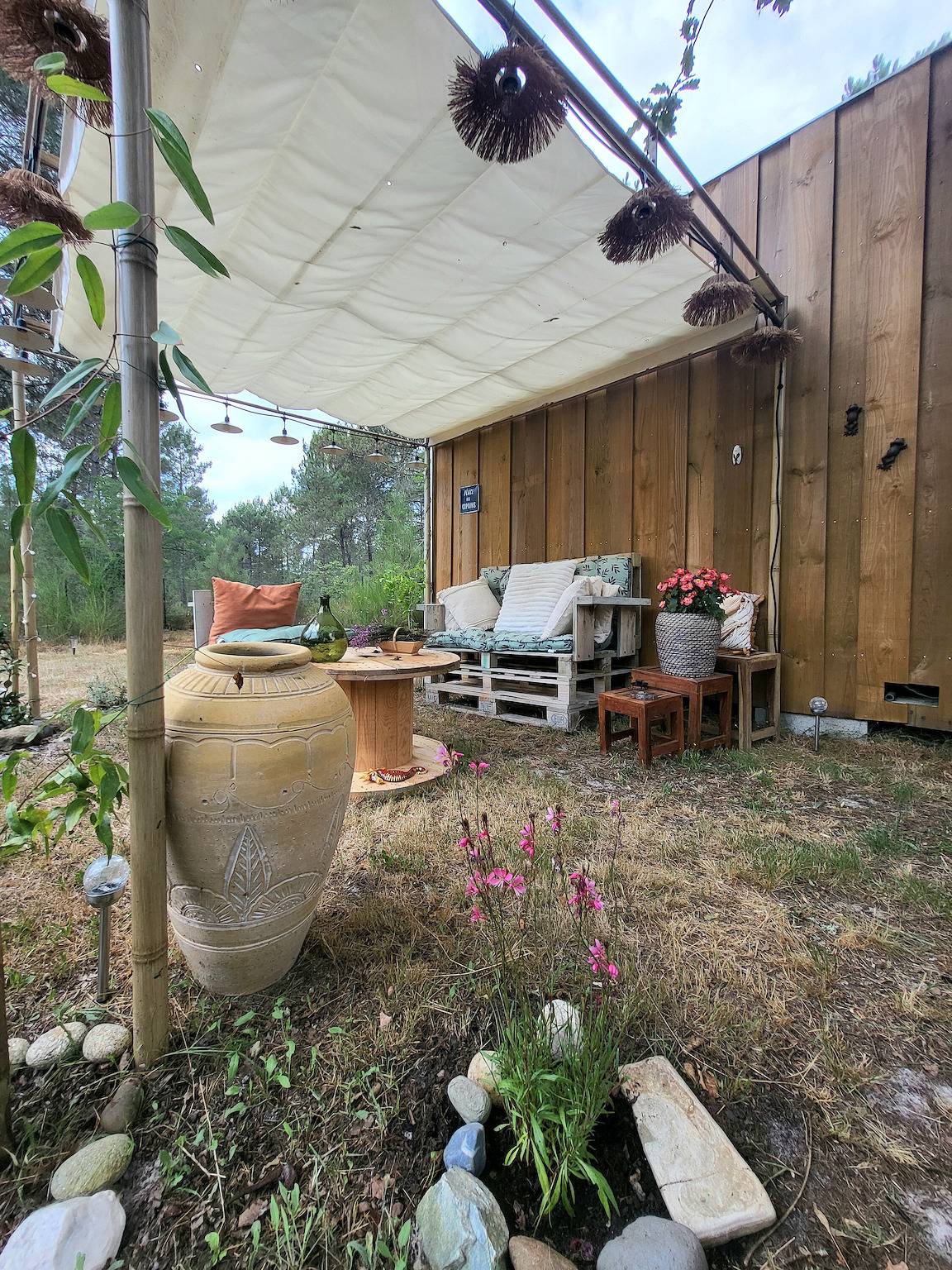 Maison de vacances 'La Tiny' avec terrasse privée, Wi-Fi et climatisation in Goualade, Région de Langon