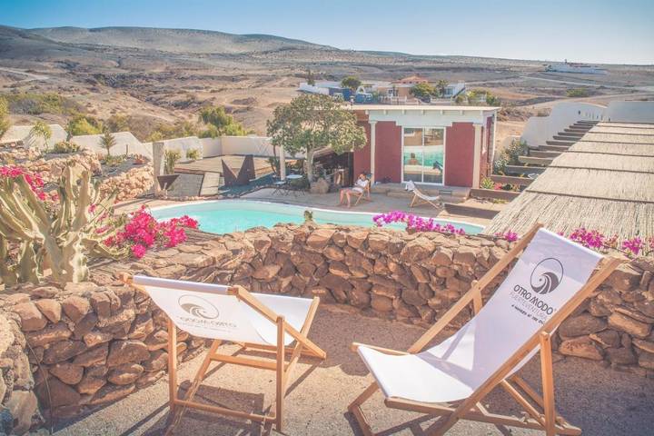 Location de vacances pour 2 personnes, avec jardin et vue ainsi que piscine et sauna à La Pared - 3