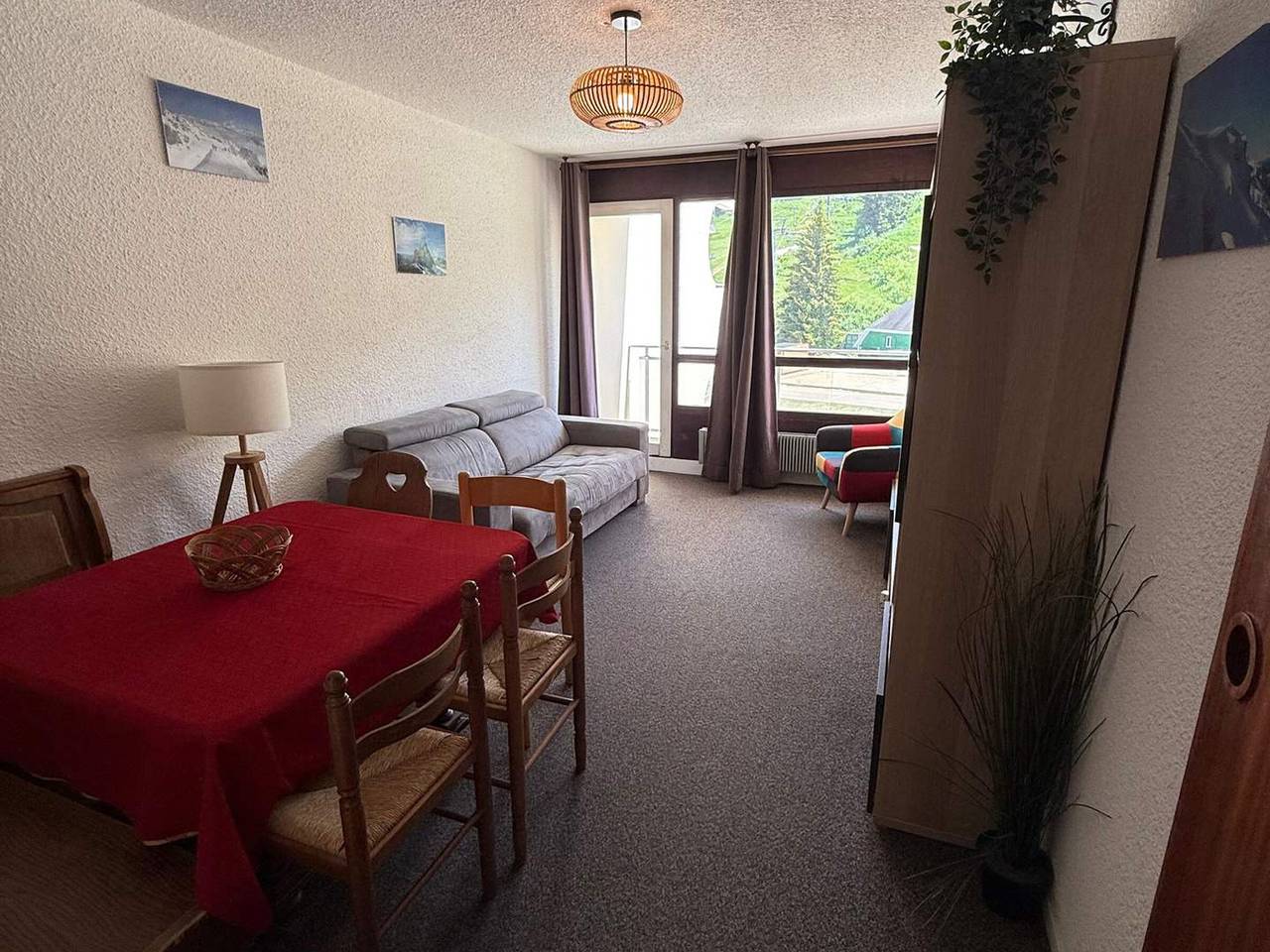 Appartement entier, 2 pièces cabine au pied des pistes - Vue sur pistes in Prapoutel, Les Adrets