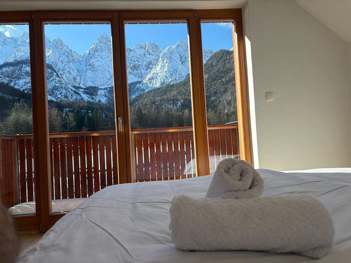 Ferienwohnung für 4 Personen, mit Sauna und Terrasse sowie Ausblick, mit Haustier