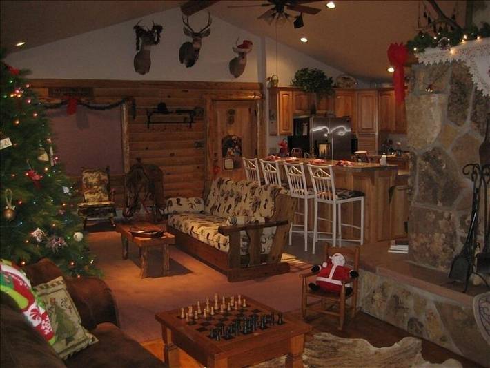 Log cabin for 12 people, with yard and hot tub, with pets in San Juan National Forest