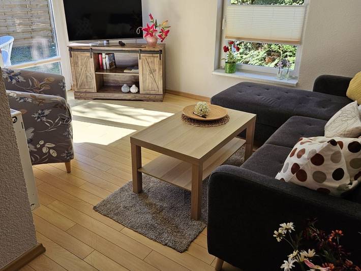 Ferienhaus für 4 Personen, mit Terrasse und Garten sowie Sauna