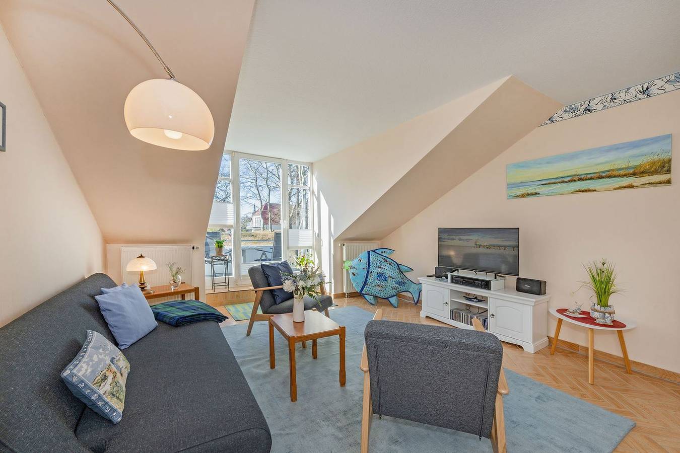 Appartement entier, Dünenresidenz 16 - helle und moderne Ferienwohnung in Zinnowitz mit Balkon in Zinnowitz, Usedomer Norden